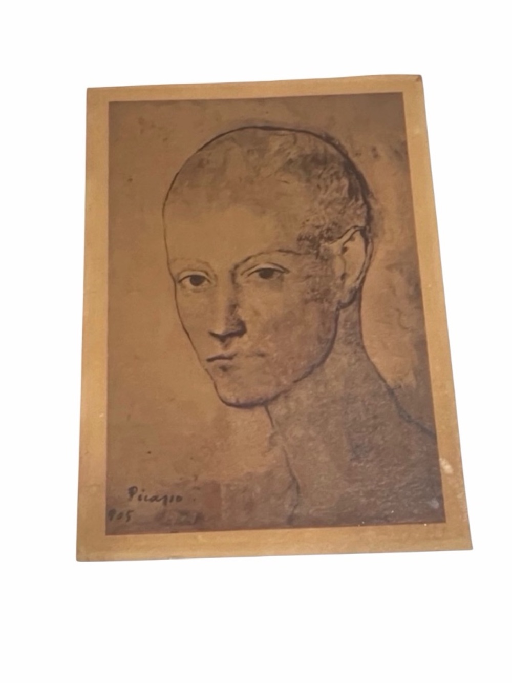 Vintage 1905 Pablo Picasso, Head of a Boy, Print